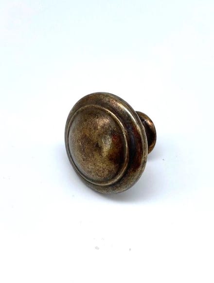 Knop Messing Antiek facet 30mm