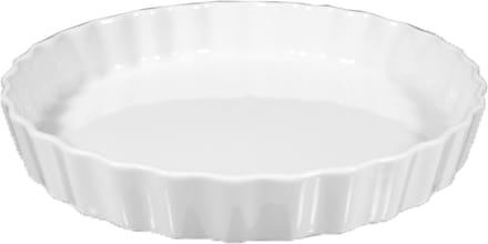 Bakvorm Rond - Ovenschaal Cakevorm - Taarten Bakken - Vaatwasmachinebestendig - Ø 26 cm - Wit