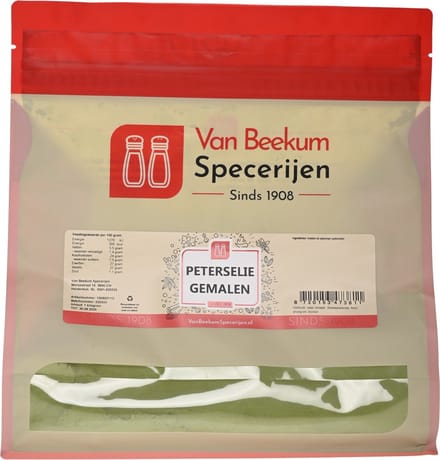 Van Beekum Specerijen - Peterselie Gemalen - 1 KG (hersluitbare stazak)