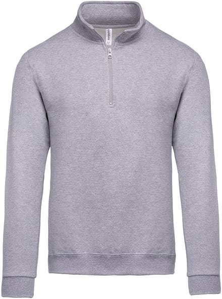 Kariban Sweater met ritskraag K478 - Oxford Grey - L