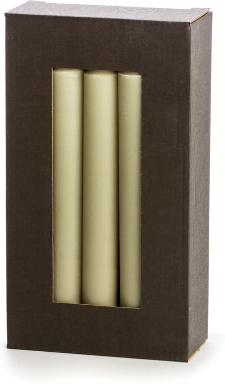 Dinerkaarsen -10 stuks - Eucalyptus- 2,2 x 19 cm - Rustik Lys‎‎