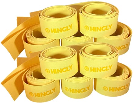 Hingly - Zeemgrip - hockeystick - zeempje - geel - chamois - 20 pack