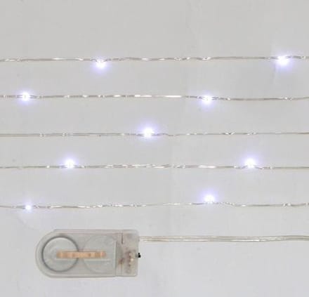 Koper LED licht 20 LED helder Wit op 2xCR2032 (1 st)