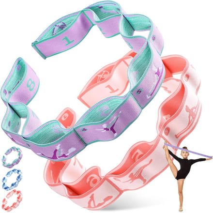 Elastische Stretchband met 8 Lussen voor Kinderen - Dans, Yoga en Gymnastiek