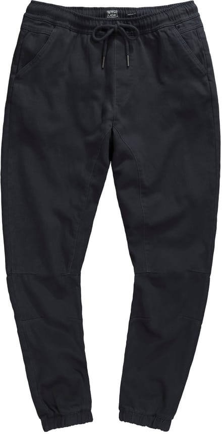 STHUGE - Heren - Broek elastische tailleband Modern Fit 3 zakken - Zwart - Maat 3XL