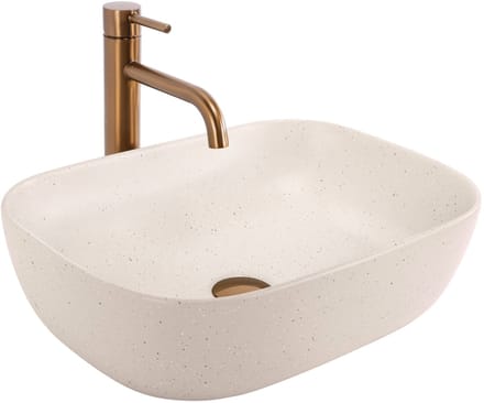 Rea Belinda Opzetwastafel Beige 46,5X33X13,5 cm