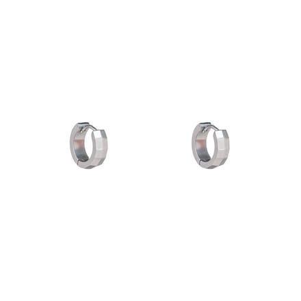 Go Dutch Label Oorringen Double Facet Zilver