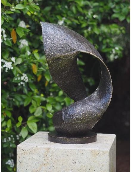 Tuinbeeld - bronzen beeld - Moderne sculptuur "Wave" - Bronzartes - 55 cm hoog