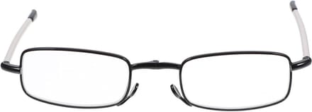 Compact Foldable Reading Glasses with Black Frame Lightweight Portable for Women Comfortable Fit with Soft Nose Wings for On The Go Long Lasting Use