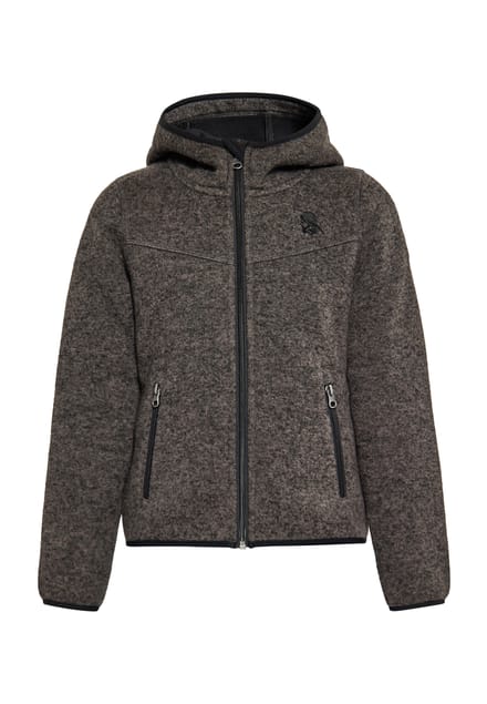 Schmuddelwedda Gebreide fleeceblouse jongens (kinderen) grijs melange