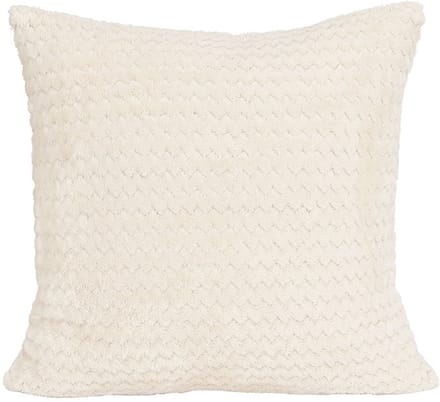 Luxe Microvezel Sierkussenhoes Lugo 40x40cm Ecru - Geometrisch