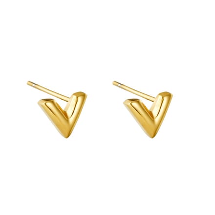 Oorbellen Knopjes V | Goud