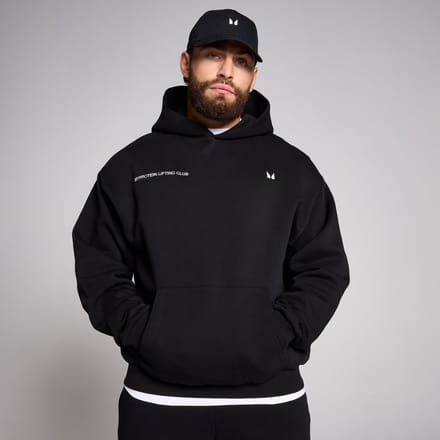 MP Men's Origin Lift Club Oversized Graphic Hoodie - Black - M