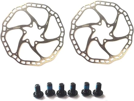 Set van 2 Lichtgewicht Fiets Schijfrem Rotoren 160mm voor MTB en Racefiets