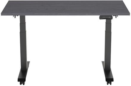 Euroseats Elektrisch Bureau - verstelbaar, opklapbaar en verrijdbaar - 180x80 cm - Zwart frame - Shadow eik