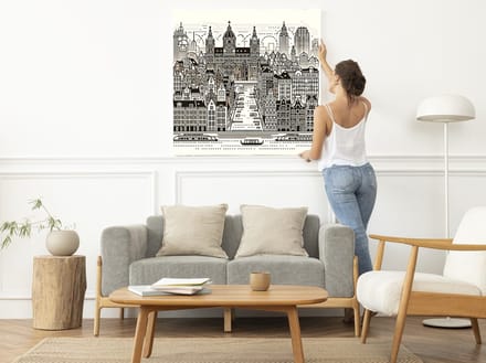 Kunstprint | Wanddecoratie | Dibond | 100 × 100 cm