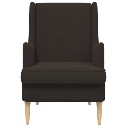 vidaXL - Fauteuil - Zwart - Bouclé