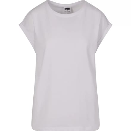 Urban Classics - Extended Shoulder 2Pack Dames Tshirt - 5XL - Roze/Wit