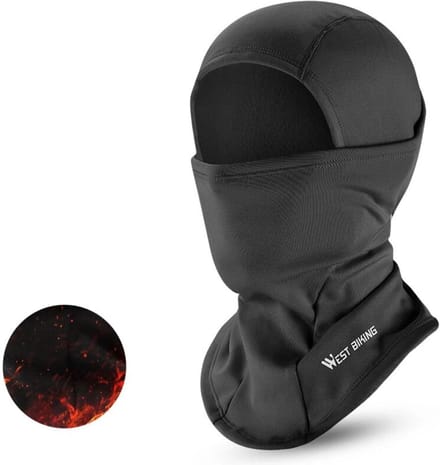 Actania Ski Mask - Dames - Heren - Winddicht - Zwart