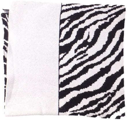 Giuliano sjaal - Zebra - Wit