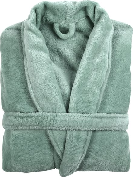 TISECO HOME STUDIO - Kamerjas - MICROFLANNEL COSY - S/M - 100% polyester - Saliegroen