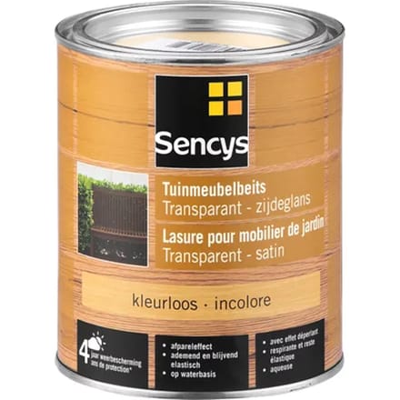 Sencys Buitenbeits Tuinmeubelbeits - Kleurloos - Semi Transparant - 750ml