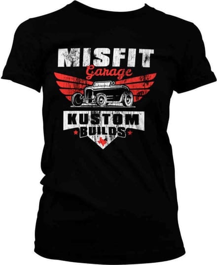 Misfit Garage Dames Tshirt -S- Kustom Builds Zwart