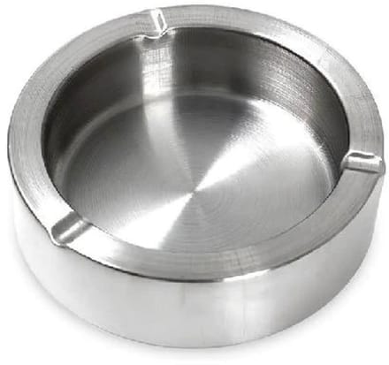 Asbak RVS met dubbele wand Ø 11,5 cm