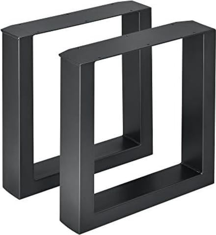 Stalen onderstel set van 2 U bankpoot 40x43 cm