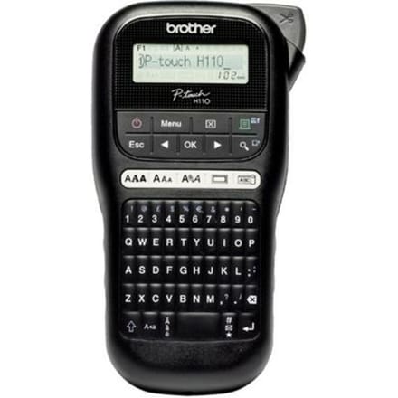 Labelprinter Brother P-touch TZe PT-H110 draagbaar qwerty 12mm zwart
