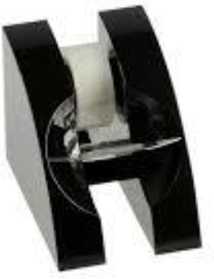 PLAKBAND HOUDER AFROLLER TAFELMODEL ARLAC BLACK ZWART