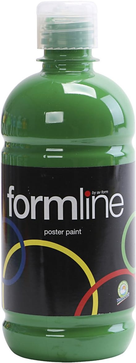 Tempera Verf Mat, donkergroen, 500 ml/ 1 fles