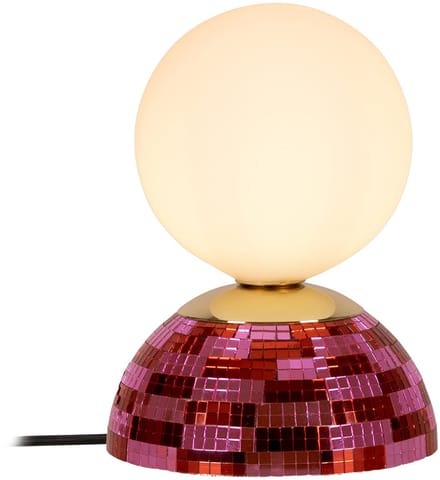 Lucide GLITZER - Tafellamp - Ø 14 cm - 1xG9 - Roze - Essential