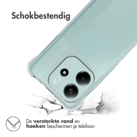 imoshion Hoesje - Geschikt voor Xiaomi Redmi Note 14 5G - Shockproof Case - Transparant