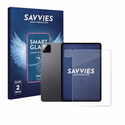 2 Stuks Savvies Screenprotector - geschikt voor Xiaomi Pad 7 (Voor+Camera) - beschermfolie glas transparant