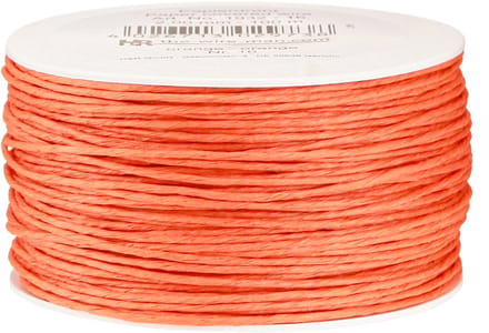Papierkoord draad gewikkeld Ø2mm 100m Oranje