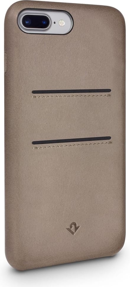 Twelve south, Hoesje geschikt voor iPhone 7 Plus / 8 Plus - Relaxed Leather Leer, Taupe