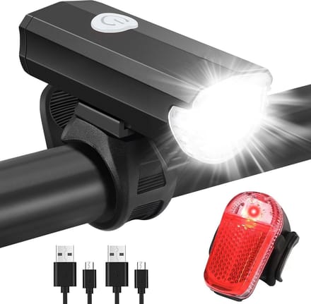 Fietsverlichtingsset met 360° LED Verlichting - Waterdicht en Oplaadbaar