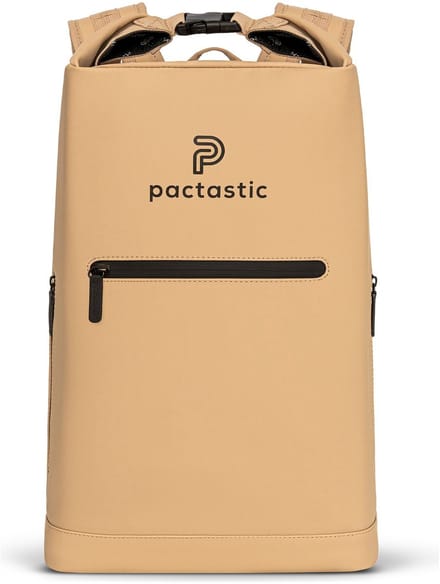 Pactastic Daypack Rugzak met laptopvak Urban Collection Rolltop Backpack 50 cm 27L Beige