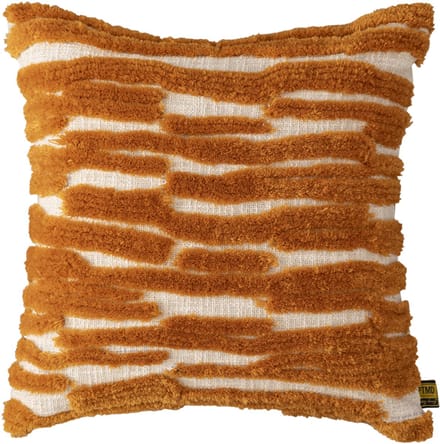 PTMD - Sierkussen Genica Orange square cotton embroidery cushion