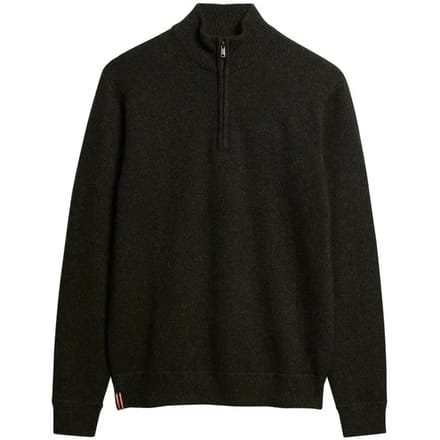 Superdry ESSENTIAL EMB KNIT HALF ZIP Heren Trui - Maat L