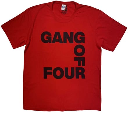 Gang of Four - Logo Heren Tshirt - S - Rood