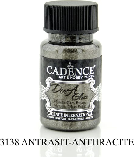 Cadence Dora Metallic Glas Verf 50 ml Antraciet