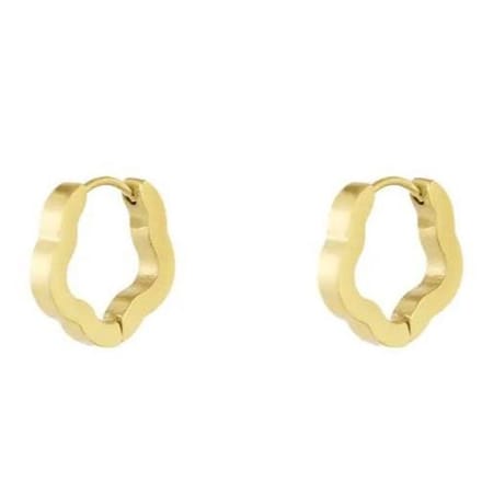 Yehwang Oorbellen Basic Bloemvorm goud S