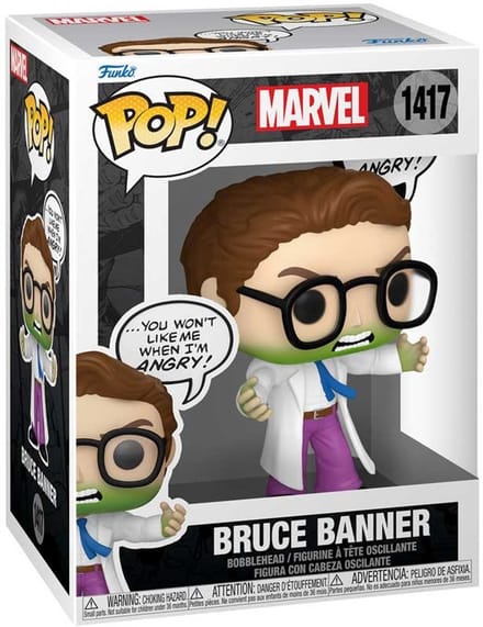 POP! Figures ! Marvel - 1417 Bruce Banner (Don't Make Me Angry) Speelpoppen