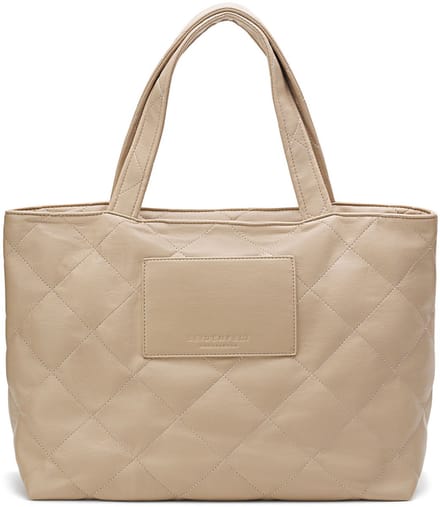 SEIDENFELT MANUFAKTUR Schoudertas Evenes Big Tote Light Sand Beige