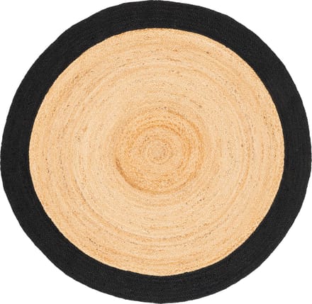Pergamon Natuurvezel tapijt Jute Salsa rand rond