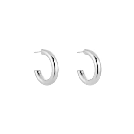 Bijoutheek Oorknoppen Open Hoop Bold Zilver