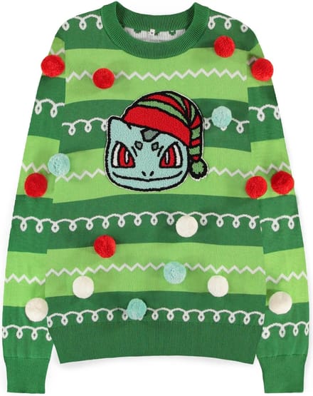 Pokémon - Bulbasaur Kersttrui - XS - Groen
