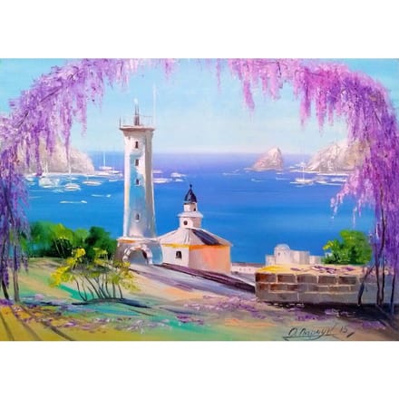 Enjoy Puzzle legpuzzel vuurtoren - 1000 stukjes kleurrijk speelgoed.